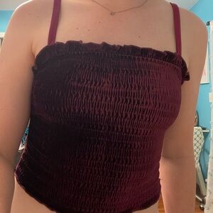 Maroon/red tank top perfect for Valentine’s Day or just to feel good in :)
